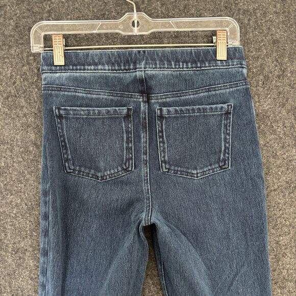 Spanx Jean-ish Leggings Womens Medium Petite Blue Pull-On High Rise Skinny Jeans - Picture 4 of 13